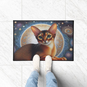 Felpudo Gato abissiniano artístico, gatito abysiniano mode