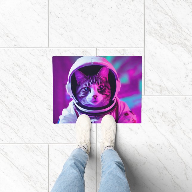 Felpudo gato astronauta (Interior)