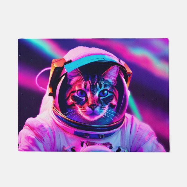 Felpudo gato astronauta (Anverso)