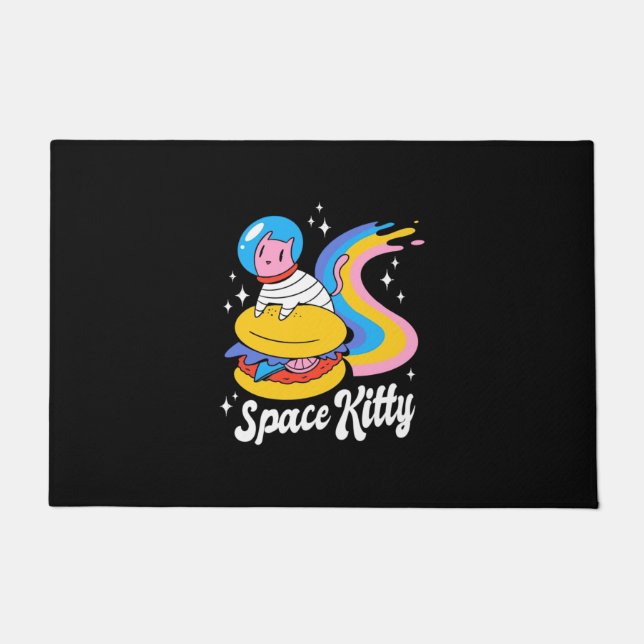 Felpudo Gato astronauta espacial (Anverso)