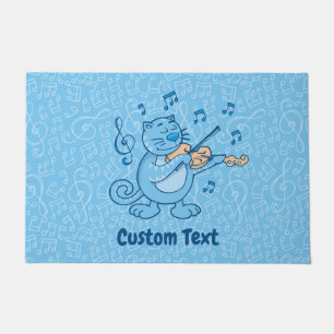 Felpudo Gato azul con Doormat violín