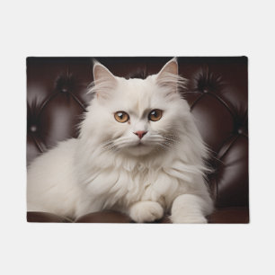 Felpudo Gato blanco majestuoso