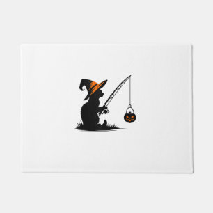 Felpudo Gato Calabaza de caza Halloween Ropa de gatos