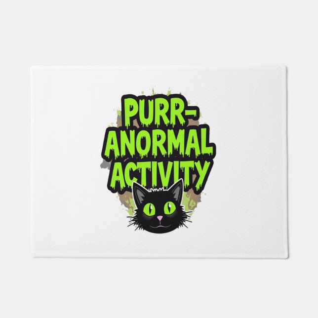 Felpudo Gato de Actividad Purr-anormal (Anverso)