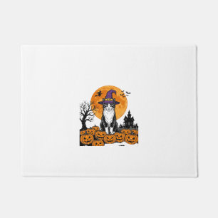 Felpudo Gato de Halloween Bruja Calabaza Vintage Espeluzna