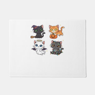Felpudo Gato de Halloween  Felino Espeluznante y con Estil