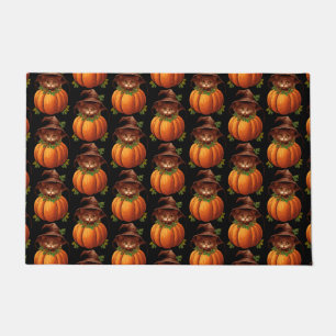 FELPUDO GATO DIVERTIDO CALABAZA LINDOS