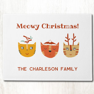 Felpudo Gato Divertido Personalizado de Navidad