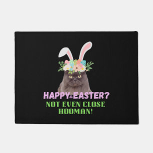 Felpudo Gato enojado de Pascua