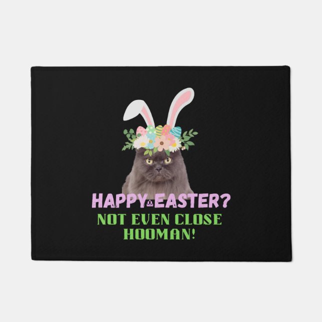 Felpudo Gato enojado de Pascua (Anverso)