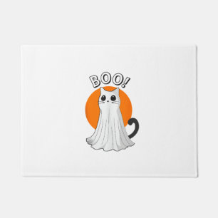 Felpudo Gato fantasma de boo lindo Halloween Luna de fanta