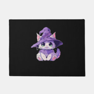 Felpudo Gato gatito gatito lindo en Chicas de brujas Hallo