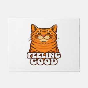 Felpudo Gato genial sintiéndose bien