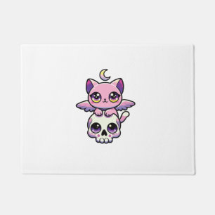 Felpudo Gato gótico Kawaii Pastel Gótico Gótico Cat _2