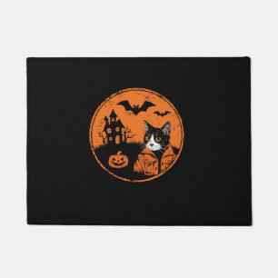 Felpudo Gato Halloween Art 2024 Gatos gatitos Hombres Muje