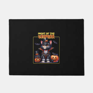 Felpudo Gato Halloween Tocante Gatito Lover Trick O Trek K