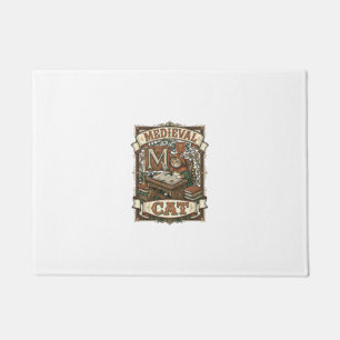 Felpudo Gato Medieval Manuscrito Medieval Vintage