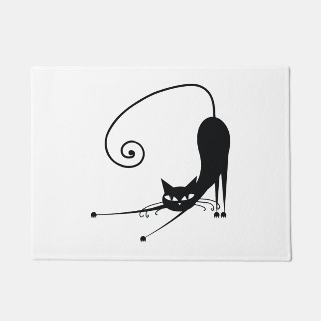 Felpudo Gato negro (Anverso)