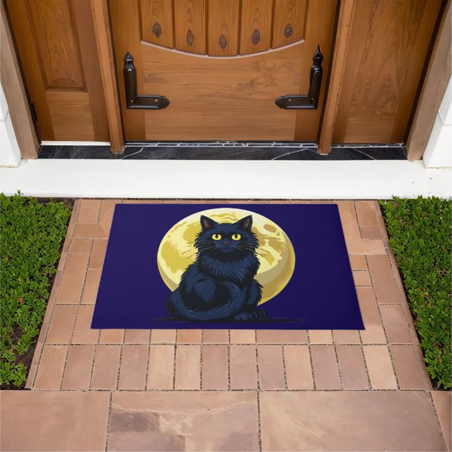 Felpudo Gato negro enojado (Exterior)