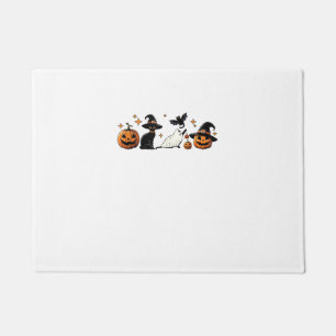 Felpudo Gato negro Halloween Calabaza Boo Fantasma