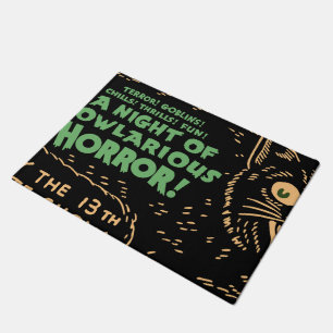 Felpudo Gato negro vintage de Halloween