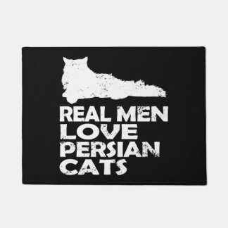 Felpudo Gato persa - los hombres de verdad aman a los gato