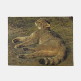 Felpudo Gato salvaje (de Rosa Bonheur)