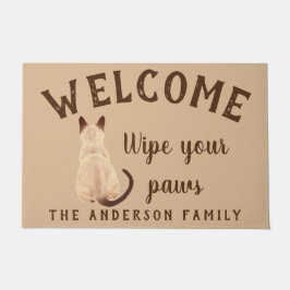 Felpudo Gato siamés de Sasha que sienta personalizado