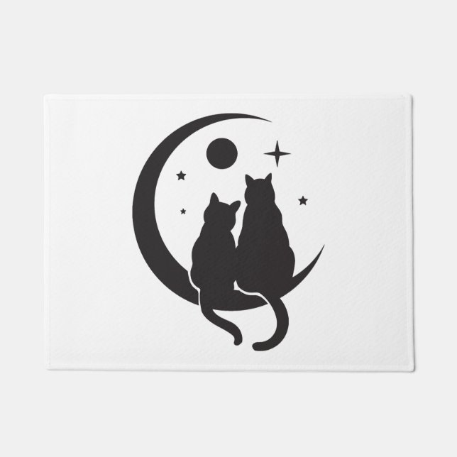 Felpudo Gato y Luna  (Anverso)