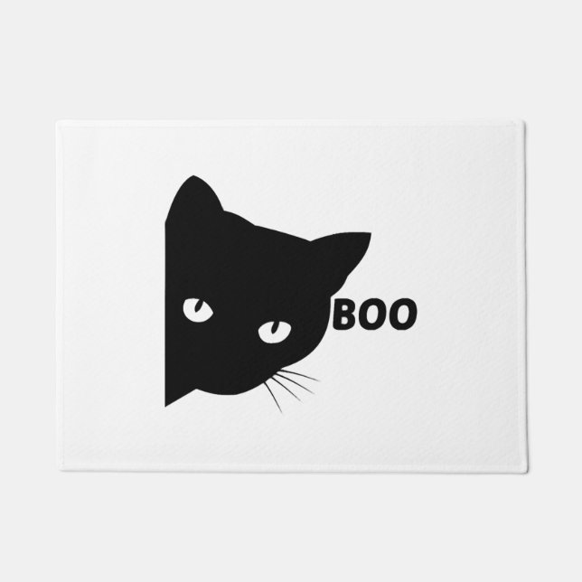 Felpudo Gatos de regalo de Halloween (Anverso)