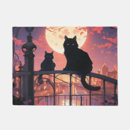 Felpudo Gatos negros