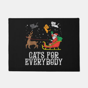 Felpudo Gatos para todos Navidad Gato Divertido Mujeres Sa