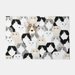 Felpudo Gatos y manta de la puerta del perro