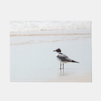 Felpudo Gaviota en la barca de la puerta de playa