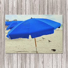 Felpudo Gaviotas De Paraguas En La Arena