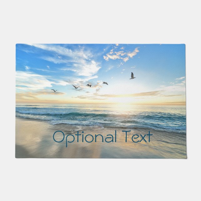 Felpudo Gaviotas de playa matutinas (Anverso)