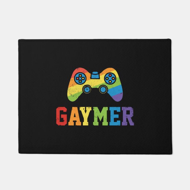 Felpudo Gaymer LGBT Orgullo Geek Nerd Game Lover (Anverso)