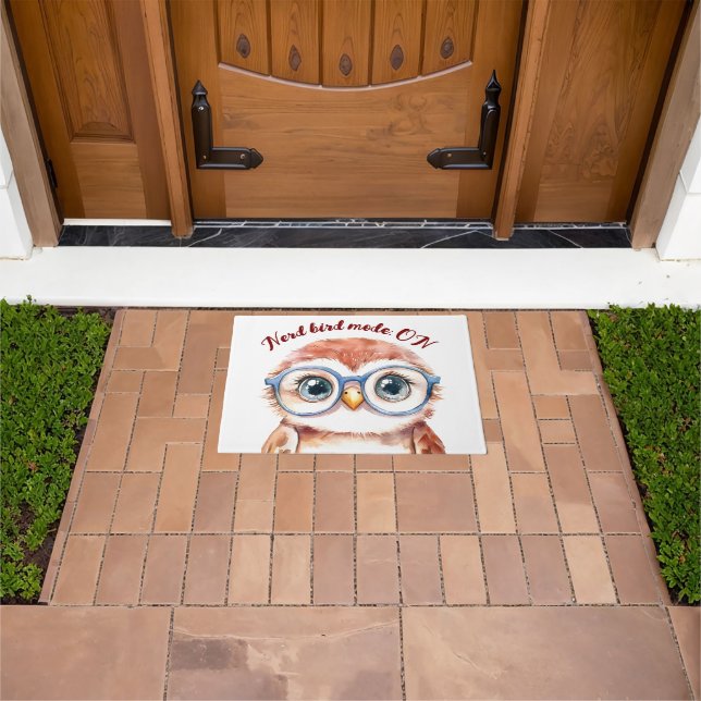 Felpudo Geek Nerd Bird (Exterior)