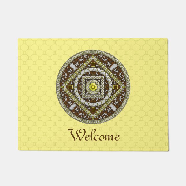 Felpudo Gemini Mandala Doormat (Anverso)