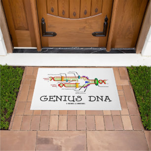 Felpudo Genius DNA Humor de biología molecular