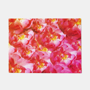 Felpudo Gentil III, Rosas Rosadas Patrón FloralMat de puer