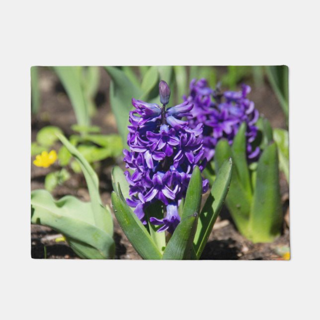 Felpudo Geocinth azul en primavera (Anverso)