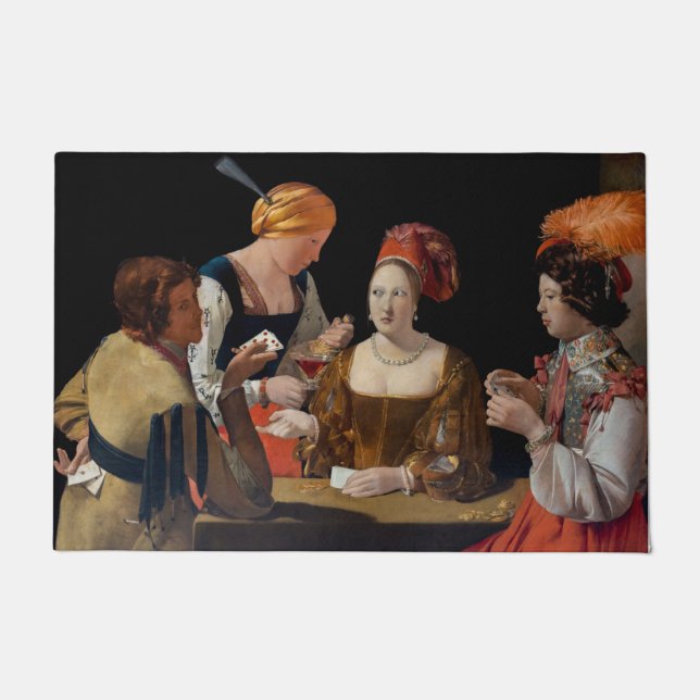 Felpudo Georges de la Tour - Cheat with Ace of Diamonds (Anverso)