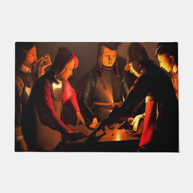 Felpudo Georges de la Tour - Los Jugadores de The Dices (Anverso)