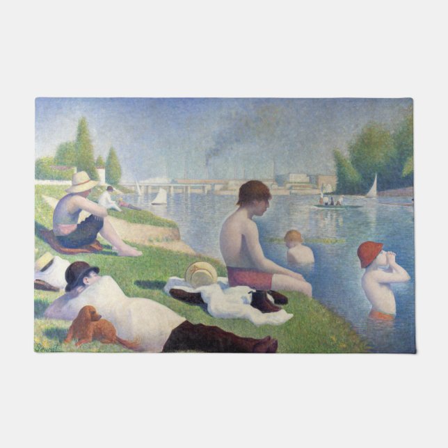 Felpudo Georges Seurat - Bathers en Asnieres (Anverso)