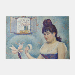 Felpudo Georges Seurat - Joven mujer empolvándose