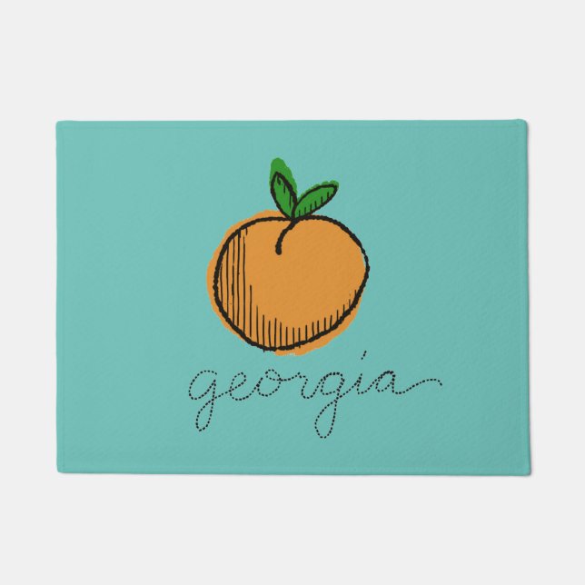Felpudo Georgia Retro Peach (Anverso)