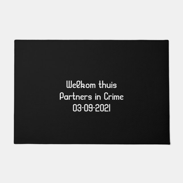 Felpudo Geregistreerd partnerschap cadeau idee huis (Anverso)