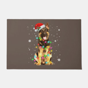 Felpudo German Shepherd Dog Tree Christmas Sweater Xmas Do