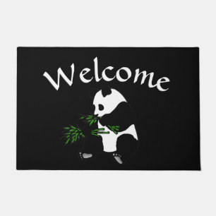 Felpudo Giant Panda come Bamboo negro